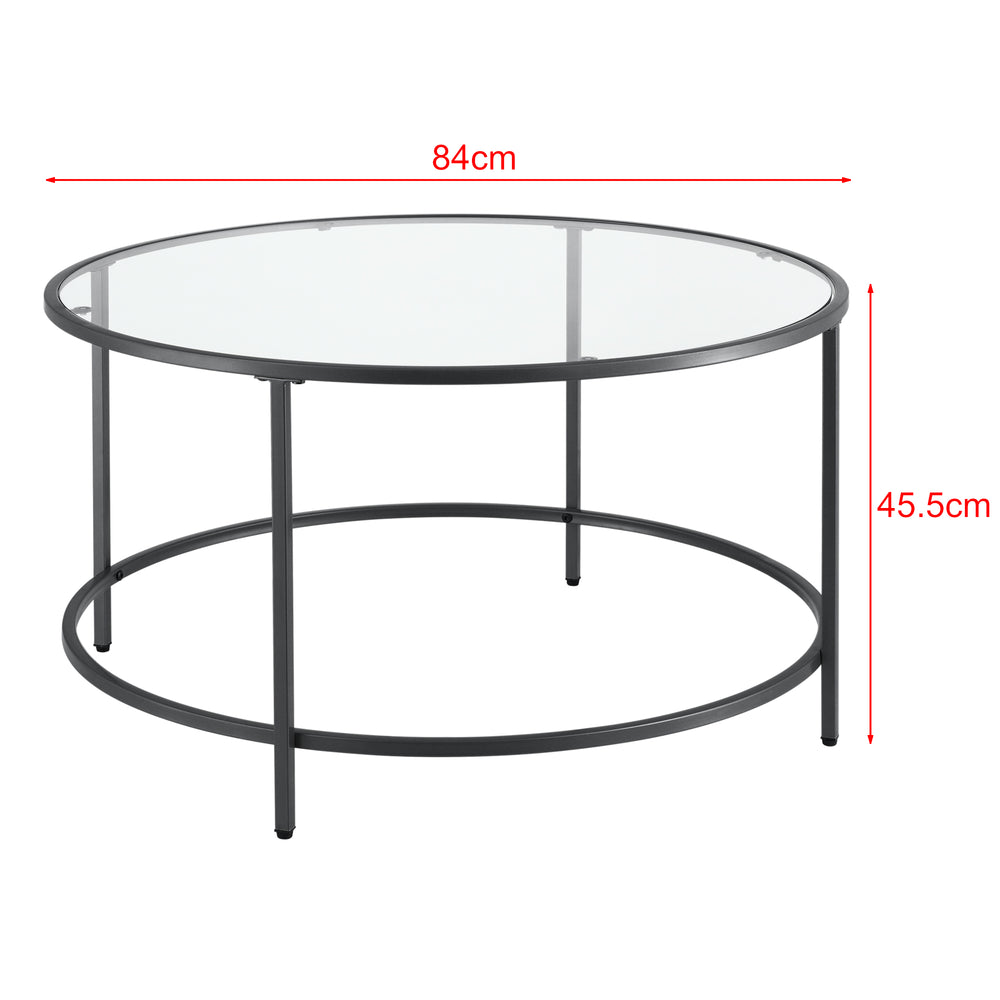 Tavolino Kouvola struttura in acciaio 84 x 45,5 cm in diversi colori en.casa - premiumXL