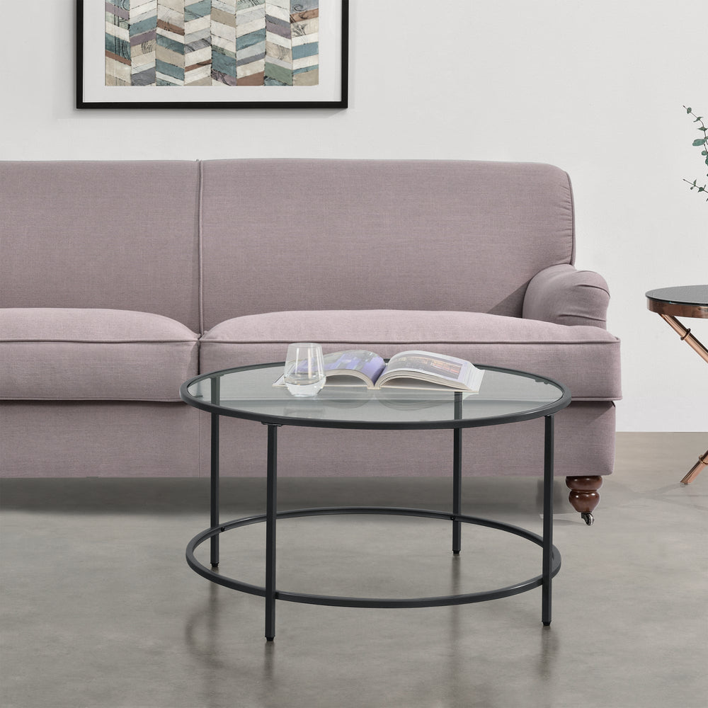 Tavolino Kouvola struttura in acciaio 84 x 45,5 cm in diversi colori en.casa - premiumXL