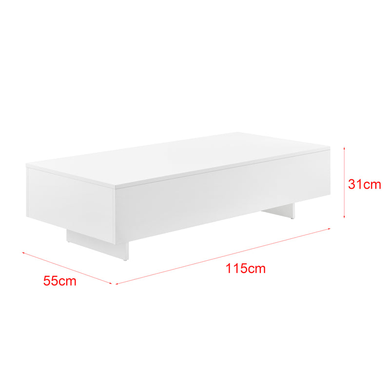 Schizzo in scala Tavolino Centrale da Salotto Lärketorp 115 x 55 x 31 cm [en.casa]
