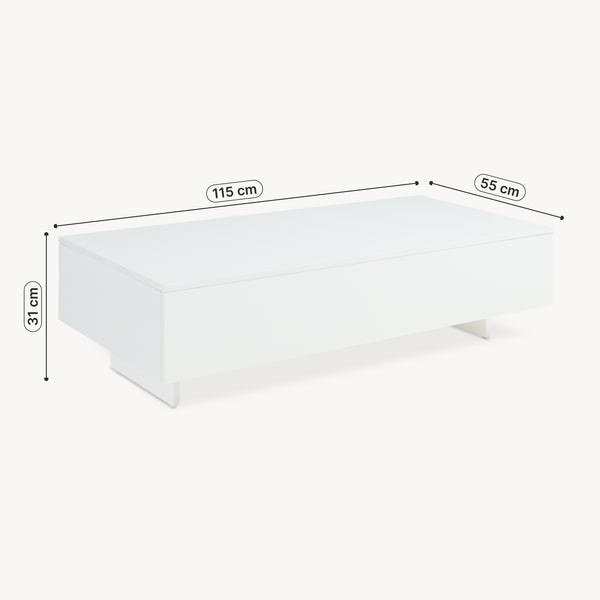 Tavolino Centrale da Salotto Lärketorp 115 x 55 x 31 cm [en.casa]