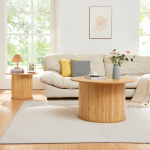 Tavolino da caffè Ledepid Natur [en.casa]