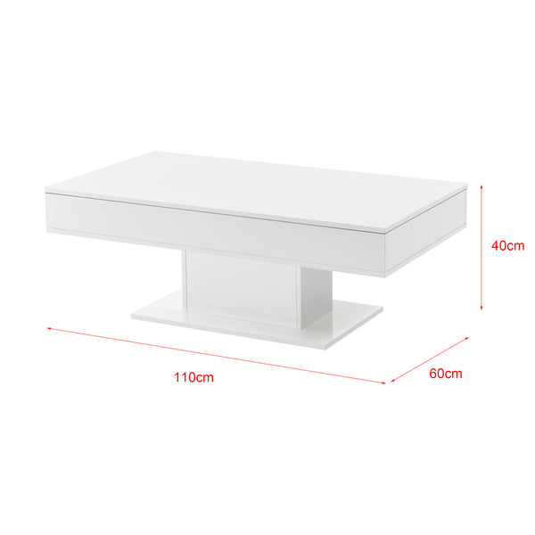 Tavolino da Salotto Lünen con Piano Scorrevole 40 x 110 x 60 cm [en.casa] 