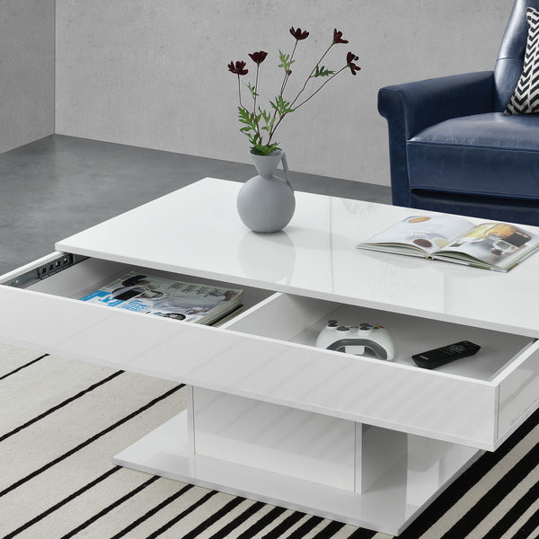 Tavolino da Salotto Lünen con Piano Scorrevole 40 x 110 x 60 cm [en.casa] 