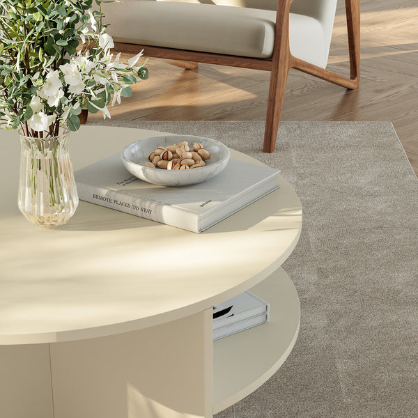 Tavolino Rotondo Reykhon Ø80 x 41 cm [en.casa] 