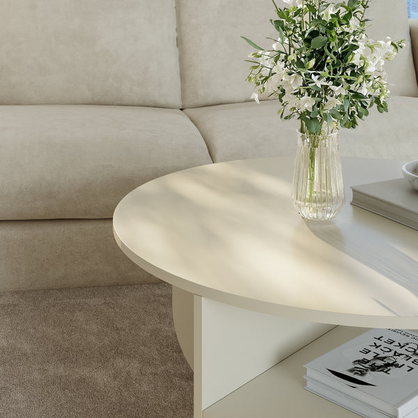 Tavolino Rotondo Reykhon Ø80 x 41 cm [en.casa] 