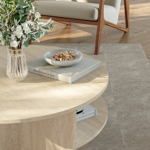 Tavolino Rotondo Reykhon Ø80 x 41 cm [en.casa] 