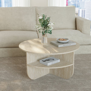 Tavolino Rotondo Reykhon Ø80 x 41 cm [en.casa] 