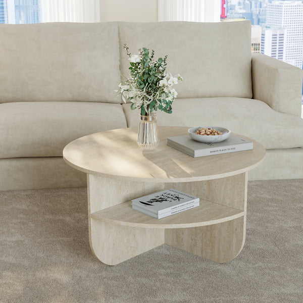 Tavolino Rotondo Reykhon Ø80 x 41 cm [en.casa] 