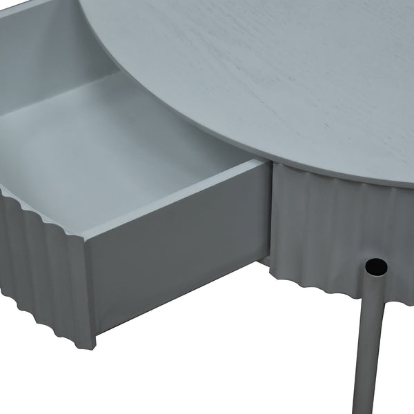 Tavolino da Caffè Rill con Cassetto 36 x Ø60 cm - Vari Colori [en.casa]