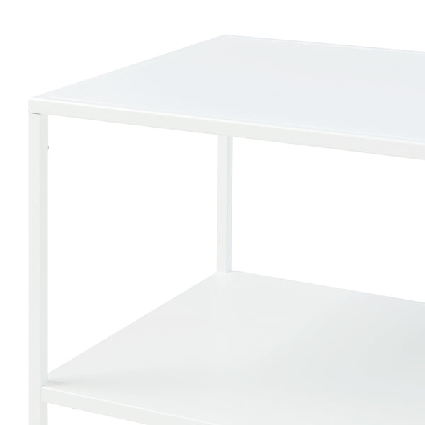 Tavolino da salotto Ruokolahti acciaio 102x43x46cm [en.casa]