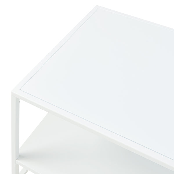Tavolino da salotto Ruokolahti acciaio 102x43x46cm [en.casa]