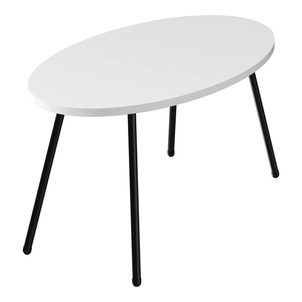 Tavolino Basso da caffè 'Skærbæk' (AxLxP) 43 x 90 x 50 cm Tavolino da Salotto con Piano Ovale in Vari Colori [en.casa]