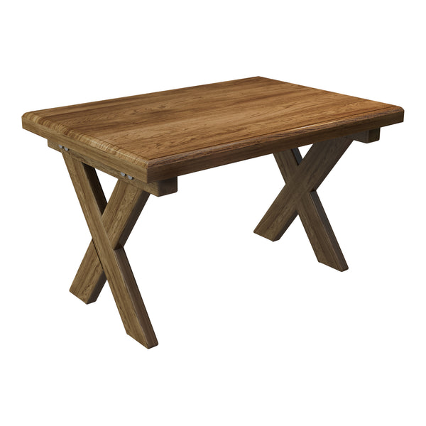 Tavolino Basso da Salotto 'Tommerup' Tavolino in Legno di Pino Gambe a X e Piano Quadrato - Vari Colori e Misure [en.casa]