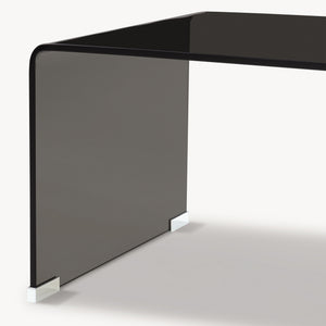 Tavolino da Caffè Väsas in Vetro 90 x 45 x 35 cm [en.casa]