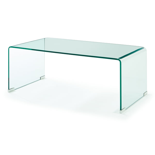 Tavolino da Caffè Väsas in Vetro 90 x 45 x 35 cm [en.casa]