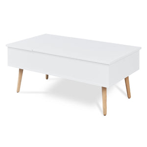 Tavolino da Salotto Flesen con Piano Sollevabile e Scomparti 92 x 52 x 41 cm [en.casa]