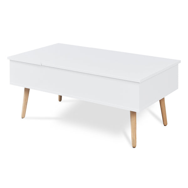 Tavolino da Salotto Flesen con Piano Sollevabile e Scomparti 92 x 52 x 41 cm [en.casa]