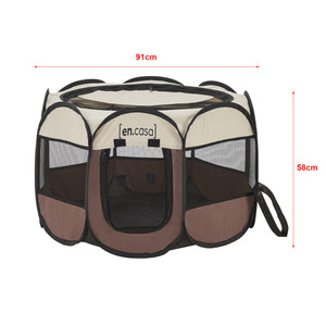 Recinto Morbido 'Telford' per Animali - Varie Misure - Pieghevole, Incl. Borsa di Trasporto [en.casa]