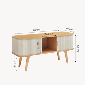 Mobile TV Tysvær 120x40x58 cm [en.casa]