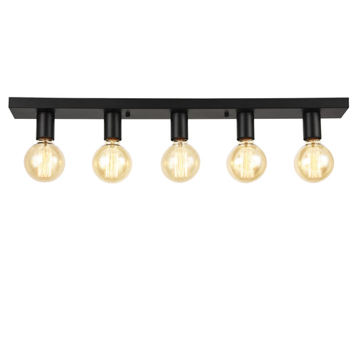 Plafoniera Korinth 5 fiamme rotonda metallo E27 lux.pro