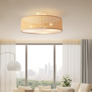 Plafoniera Ascot effetto rattan [lux.pro] - premiumXL