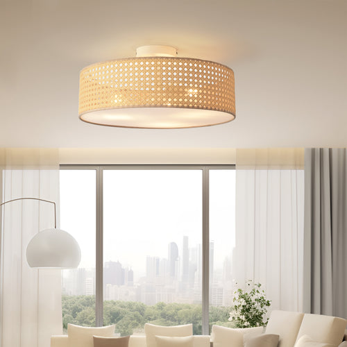 Plafoniera Ascot effetto rattan [lux.pro] - premiumXL