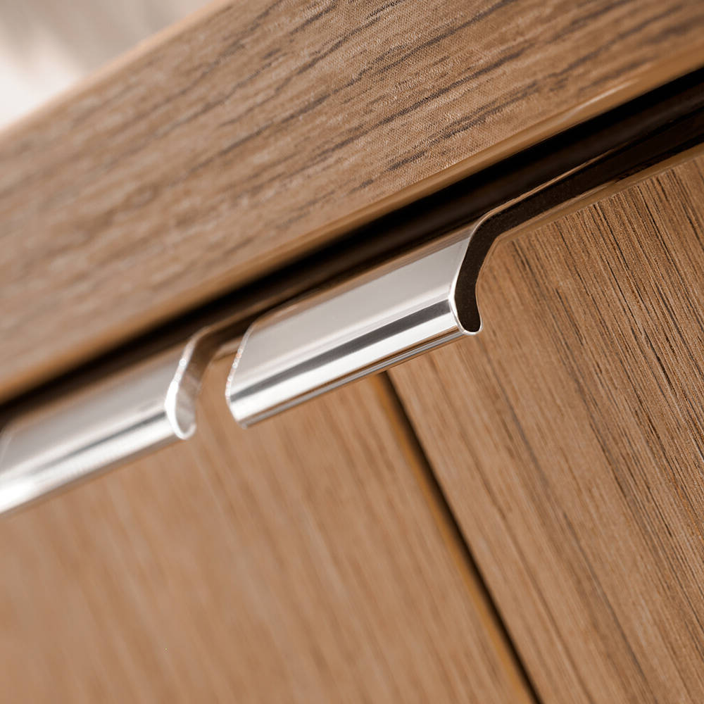 Set NEWPORT 3 Mobili Pensili Sottolavabo con Piano di Lavoro - Effetto Rovere [en.casa] 