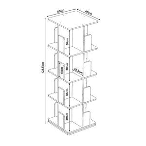 Libreria Girevole per Cameretta Talöpintaa Scaffale Rotante Espositore [en.casa] 
