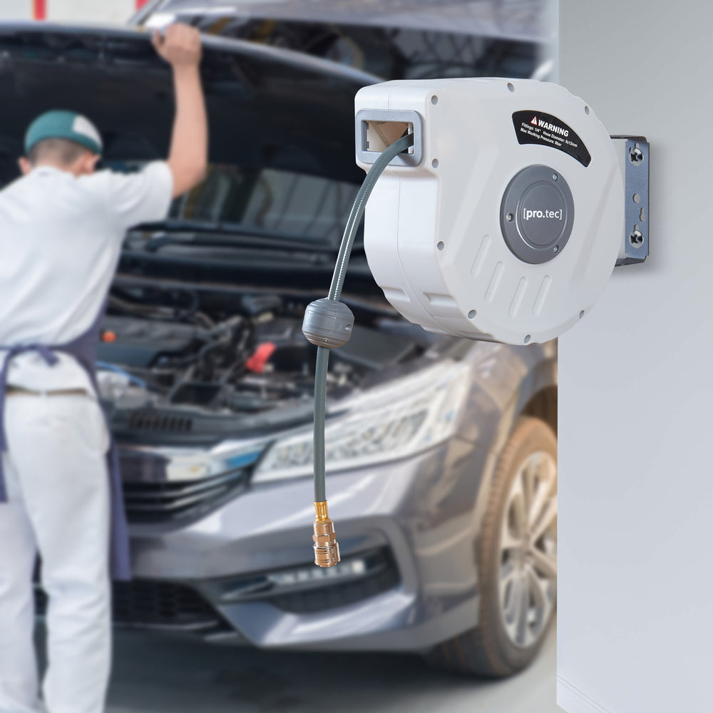 Avvolgitubo per aria compressa Nassau Bianco/Grigio [pro.tec]