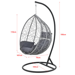 Sedia sospesa Capileira 1 posto vari colori en.casa