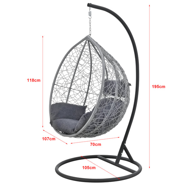 Sedia sospesa Capileira 1 posto vari colori en.casa