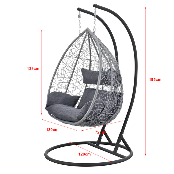 Sedia sospesa Capileira 2 posti in vari colori en.casa