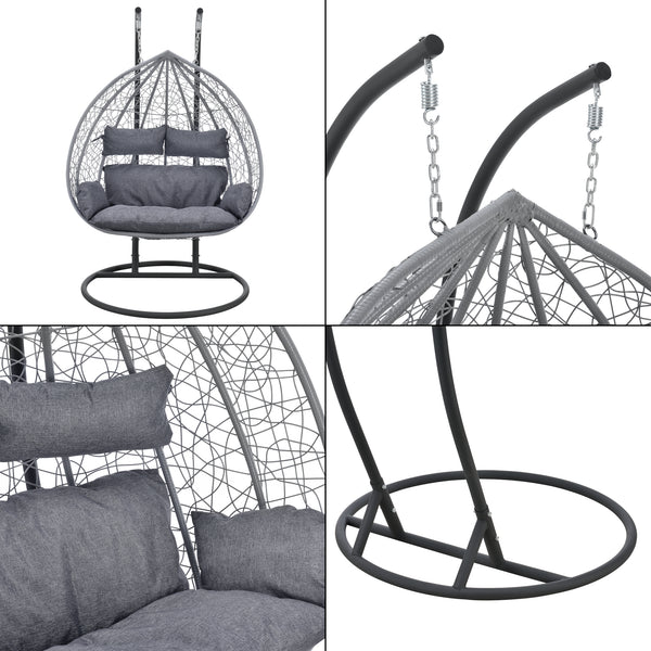 Sedia sospesa Capileira 2 posti in vari colori en.casa