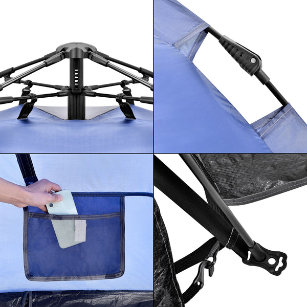 Tenda Pop Up da Spiaggia Mullsjö per 2 Persone Incl. Borsa di Trasporto pro.tec