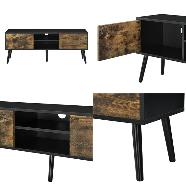 Mobile Porta TV Eskilstuna a 2 Ante e Ripiani 120 x 30 x 47 cm [en.casa]