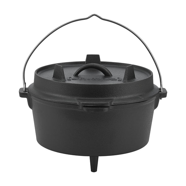 Pentola a fuoco Enkhuizen in ghisa nera in varie dimensioni [en.casa]