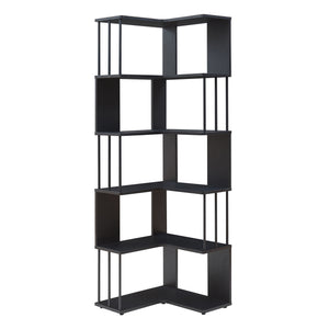 Scaffale Angolare Afrel con 5 Ripiani Aperti 160x54x54 cm - Vari Colori [en.casa]