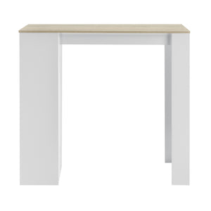 Bancone Tavolo Alto da Bar Kouvola con 3 Scomparti Aperti 110x50x103 cm - Vari Colori [en.casa]