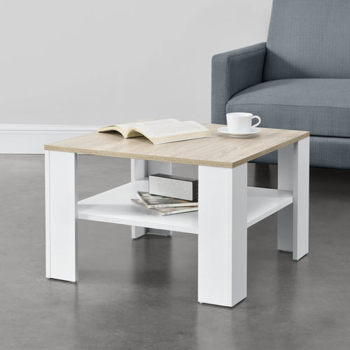 Tavolino da salotto Aachen 60x60x40 cm in vari colori en.casa