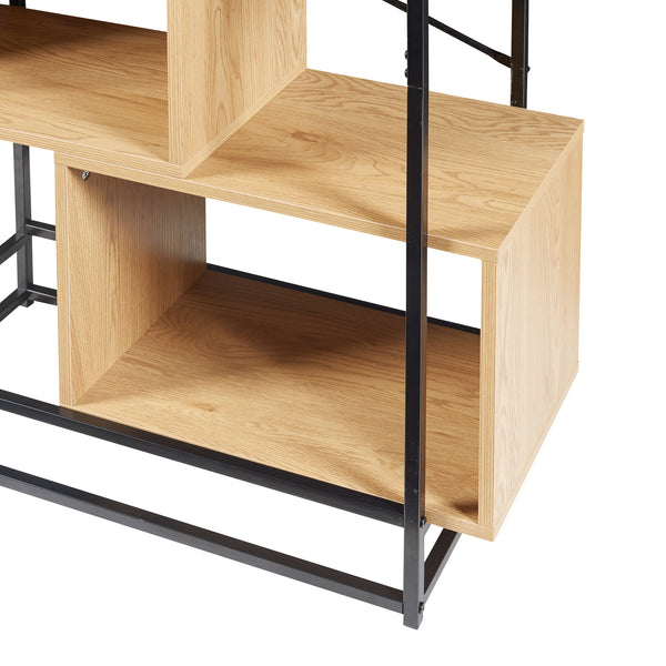 Libreria Rennebu Nero/Quercia [en.casa]