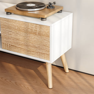 Mobile TV Eskilstuna con 2 ante e 2 ripiani [en.casa]