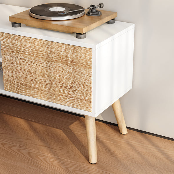 Mobile TV Eskilstuna con 2 ante e 2 ripiani [en.casa]