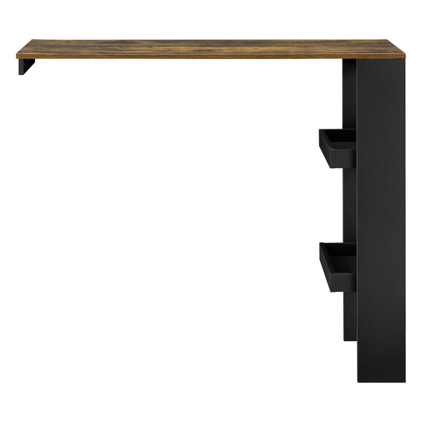 Tavolo Alto Bromölla da Bar Cucina Bancone da Parete con 2 Ripiani 120 x 45 x 106 cm [en.casa]