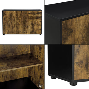 Credenza Paarl Comò con 2 Cassetti e 3 Ante per Soggiorno Camera da Letto [en.casa]