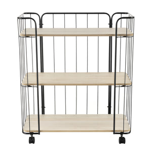 Carrello laterale Laer con 3 ripiani in diversi colori en.casa