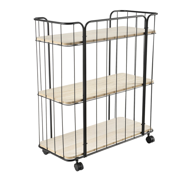 Carrello laterale Laer con 3 ripiani in diversi colori en.casa