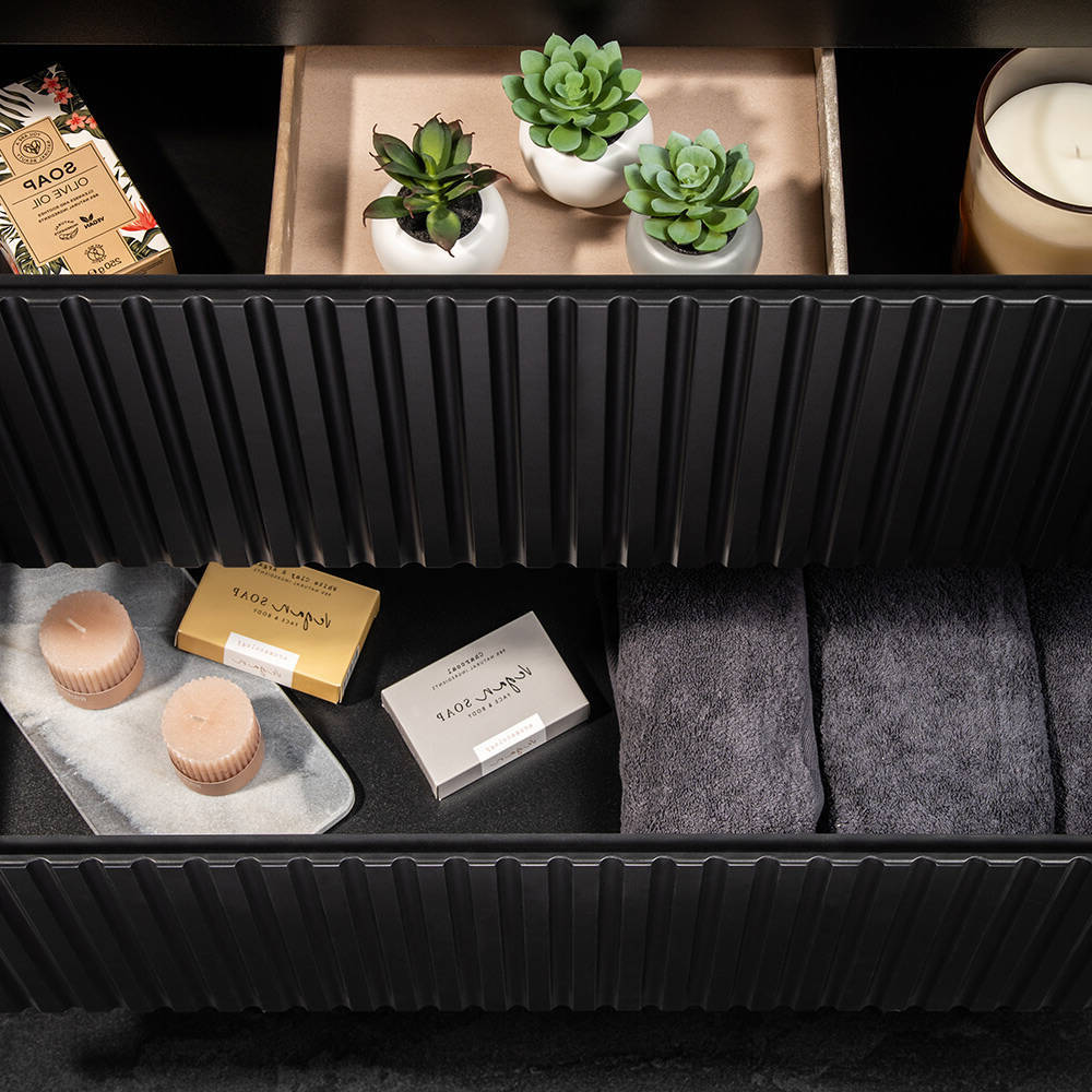 Mobile Sottolavabo da Parete NEWPORT con Cassetti e Armadietto [en.casa]