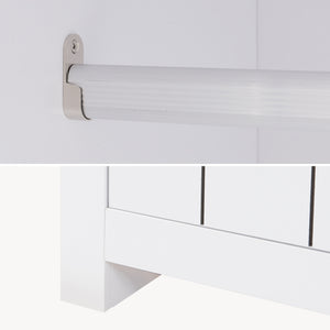 Armadio Guardaroba Vasand a 3 Ante con Barre Appenditi e Ripiani [en.casa]