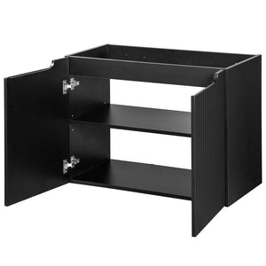 Lavabo Skelbolu con ante scanalate [en.casa]