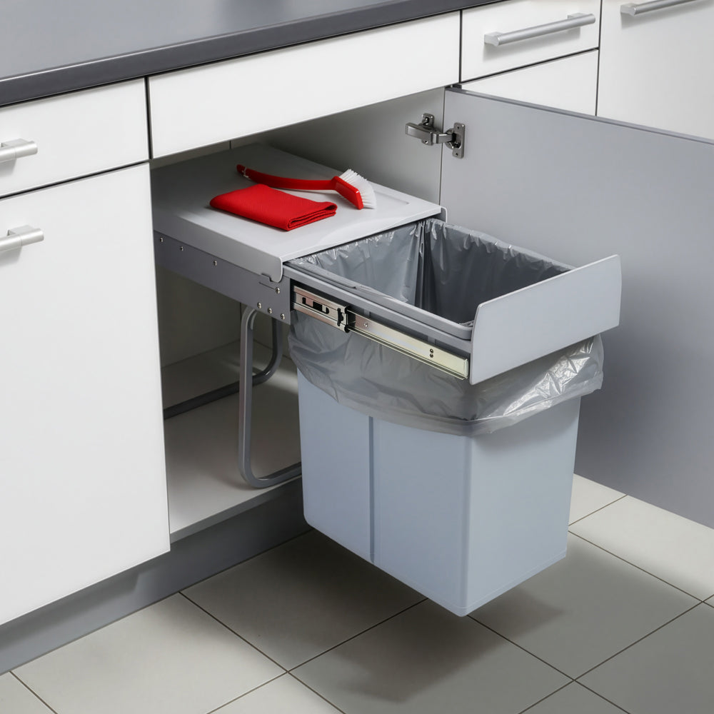 Pattumiera da incasso Froland 2/3 scomparti grigia varie versioni [en.casa] - premiumXL